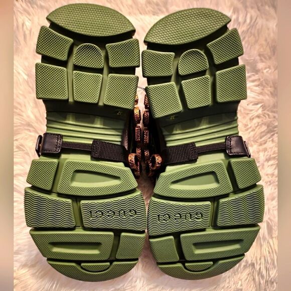 Gucci Flashtrek Hiking Sneakers Graphite Dark Gray Size 37 - Picture 11 of 16